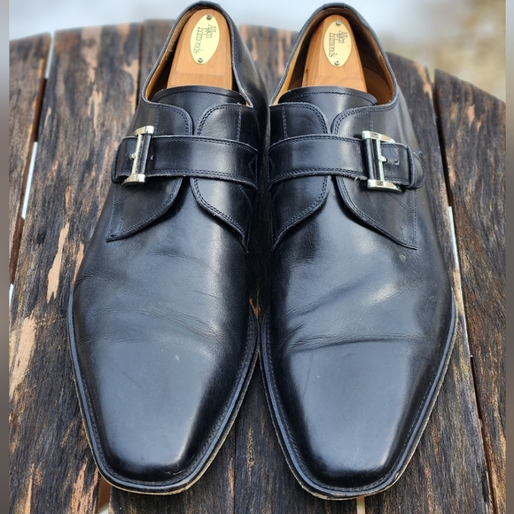 Magnanni Marco Cuero Monk Strap 13276 Leather Shoes 14 - Picture 1 of 8